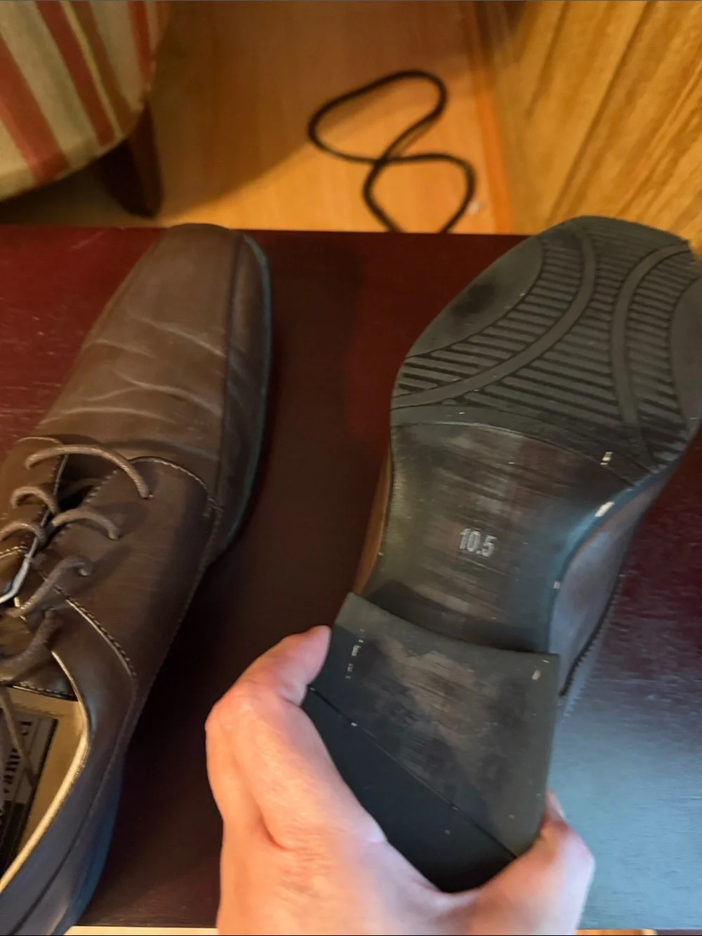 Men's Brown Lace-Up Derby Shoes